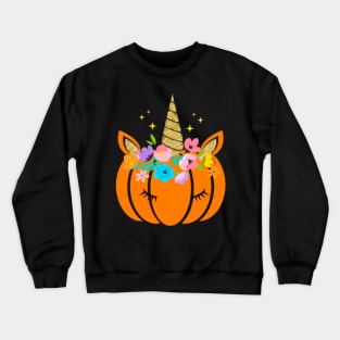 Funny Unicorn Pumpkin Halloween T-shirt Tee Gift Crewneck Sweatshirt